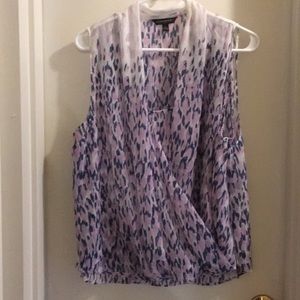 Spotted banana republic top